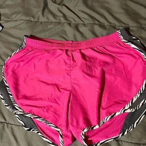 Soffe Pink and Black Athletic Shorts